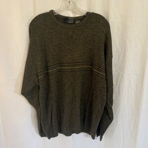 jf j.ferrar Men's Dark Brown Crewneck Sweater